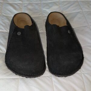 Birkenstock Black Suede Loafers